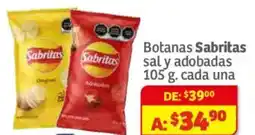 Soriana Híper Sabritas botanas sal y adobadas oferta