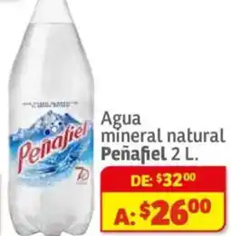Soriana Híper Peñafiel agua mineral naturalmineral natural Peñafiel 2 L. oferta