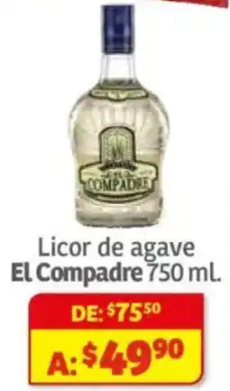 Soriana Híper El Compadre licor de agave oferta