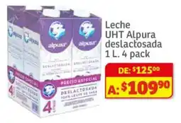 Soriana Híper Alpura leche UHT deslactosada oferta