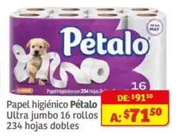 Soriana Híper Pétalo ultra jumbo oferta