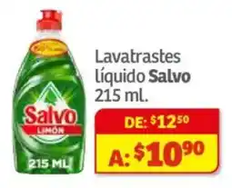 Soriana Híper Salvo lavatrastes liquido oferta