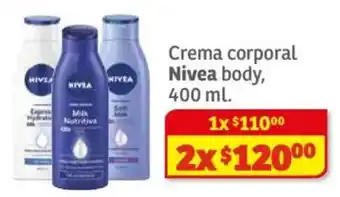 Soriana Híper Nivea crema corporal oferta