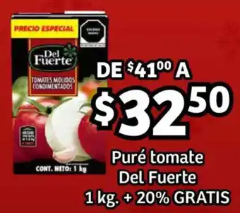 Soriana Híper Del Fuerte puré tomate oferta