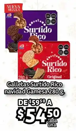 Soriana Híper Gamesa galletas surtido rico navidad oferta