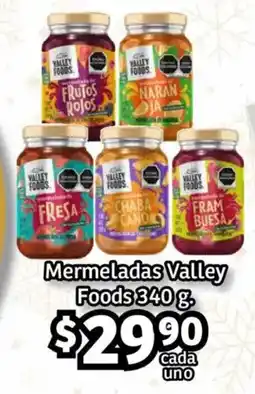 Soriana Híper Valley Foods mermeladas oferta