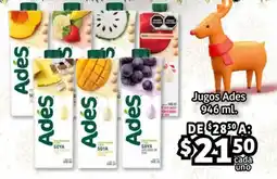 Soriana Híper Ades jugos oferta