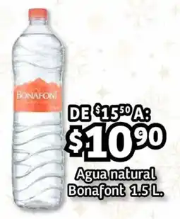 Soriana Híper Bonafont agua natural oferta