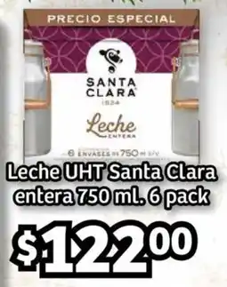 Soriana Híper Santa Clara leche UHT entera oferta