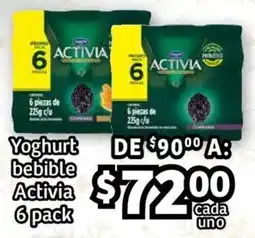 Soriana Híper Activia yoghurt bebible oferta