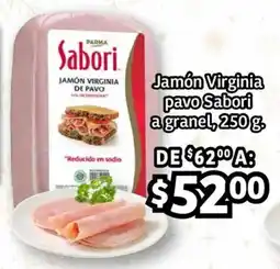 Soriana Híper Sabori jamón virginia pavo oferta