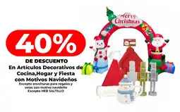 HEB En artículos decorativos de cocina,hogar y fiesta con motivos navideños oferta