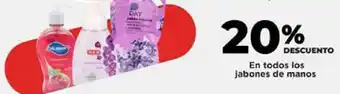 HEB En todos los jabones de manos oferta
