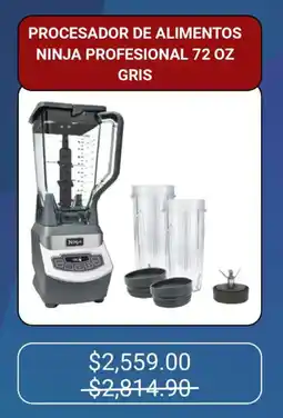 Walmart Ninja Profesional procesador de alimentos 72 oz oferta