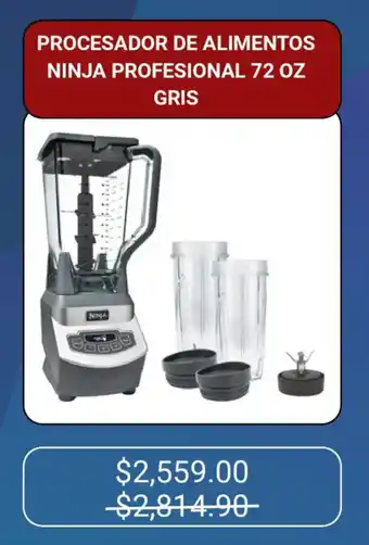 Ninja Profesional procesador de alimentos 72 oz