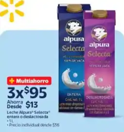 Walmart Alpura Selecta leche entera o deslactosada oferta