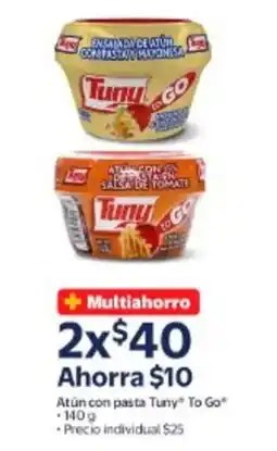 Walmart Tuny To Go atun con pasta oferta