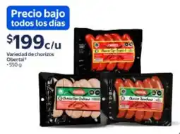 Walmart Obertal chorizos oferta
