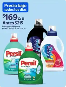 Walmart Persil o MAS detergente liquido oferta