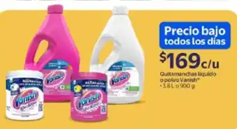Walmart Vanish quitamanchas liquido o polvo oferta