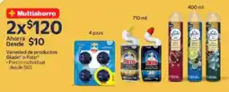 Walmart Glade o Pato variedad de productos oferta