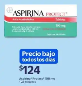 Walmart Aspirina Protect 100 mg oferta