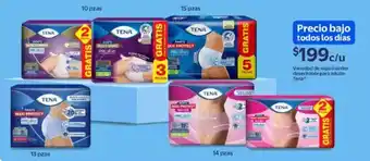 Walmart Variedad de ropa interior desechable para adulto Tena oferta