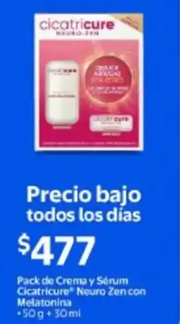 Walmart Cicatricure neuro zen con melatonina oferta