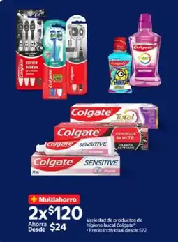 Walmart Variedad de productos de higiene bucal Colgate oferta