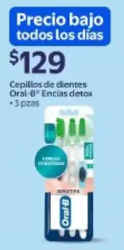 Walmart Oral-B encias detox cepillos de dientes oferta