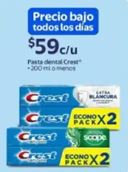Walmart Crest pasta dental oferta
