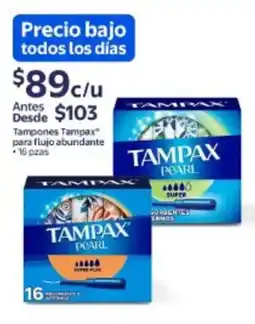 Walmart Tampax Pearl tampones oferta