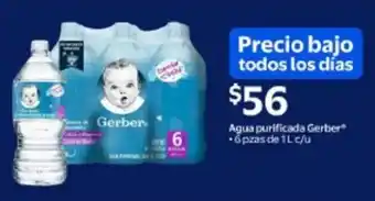 Walmart Gerber agua purificada oferta
