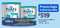 Walmart NAN 3 Optimal Pro fórmula láctea oferta