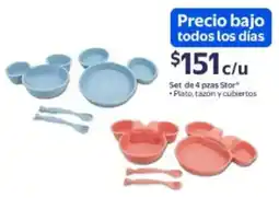 Walmart Set de 4 pzas Stor oferta