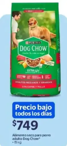 Walmart Dog Chow alimentos seco para perro adulto oferta