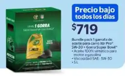 Walmart Bundle pack 1 garrafa de aceite para carro Xtr Pro SW-30+ Gorra Super Bowl oferta