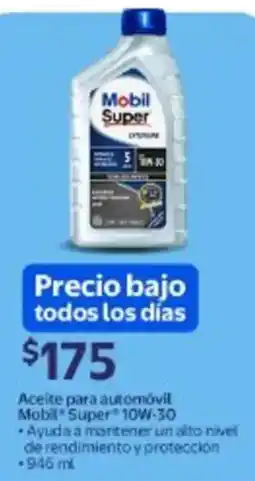 Walmart Mobil super aceite para automóvil oferta