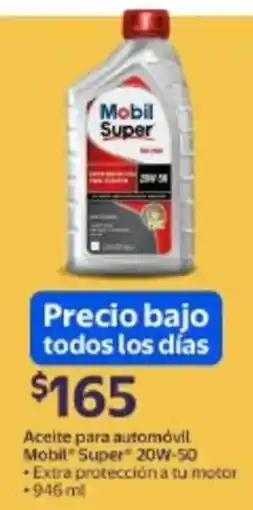 Walmart Mobil super aceite para automóvil oferta