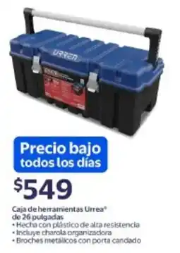 Walmart Urrea caja de herramientas oferta