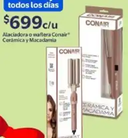 Walmart Alaciadora o waflera conair cerámica y macadamia oferta