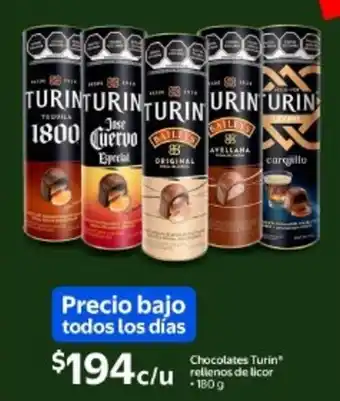 Walmart Turin chocolates rellenos de licor oferta