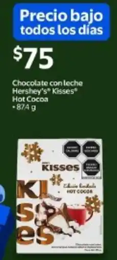 Walmart Hershey's kisses chocolate con leche hot cocoa oferta