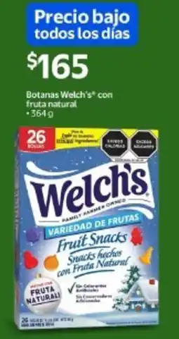 Walmart Welch's botanas com fruta natural . oferta