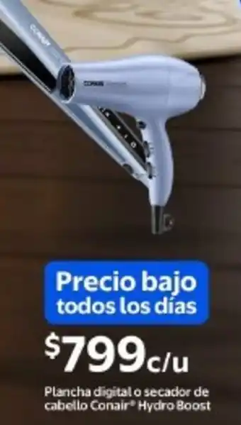 Walmart Conair Hydro Boost plancha digital o secador de cabello oferta