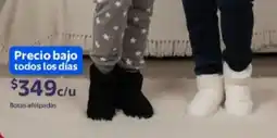 Walmart Botas afelpadas oferta