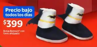 Walmart Botas Batman con forro afelpado oferta
