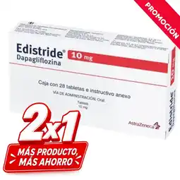 Farmacias Bazar EDISTRIDE 10MG 28 TABLETAS oferta