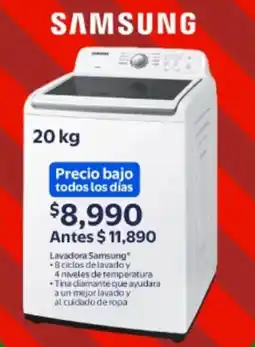 Walmart Samsung lavadora oferta