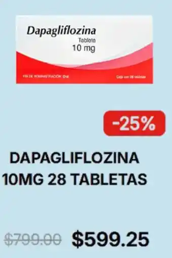 Farmacias Similares Dapagliflozina oferta